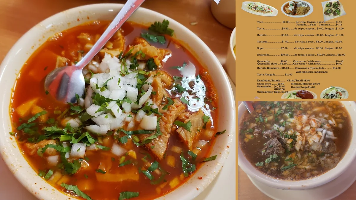 Breakfast and lunch dishes served in a warm restaurant.